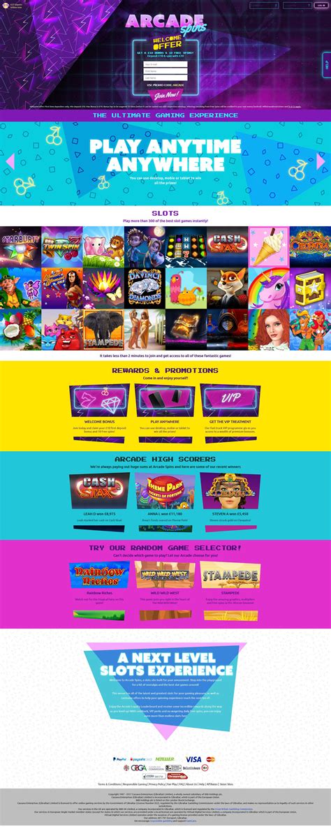 arcade spins online casino review|Arcade Spins Casino Review [2021], Bonus, Sister sites.